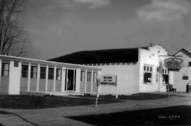 Picture of bank of the mountain in 1974